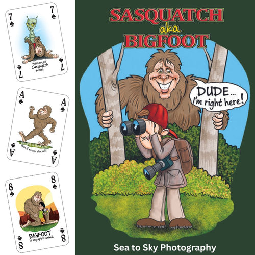 Sasquatch AKA Bigfoot Playing Cards
