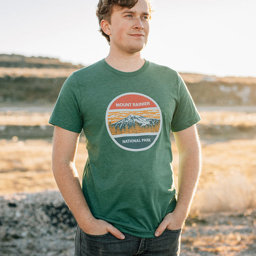 Load image into Gallery viewer, Mount Rainier Vintage Circle Tee
