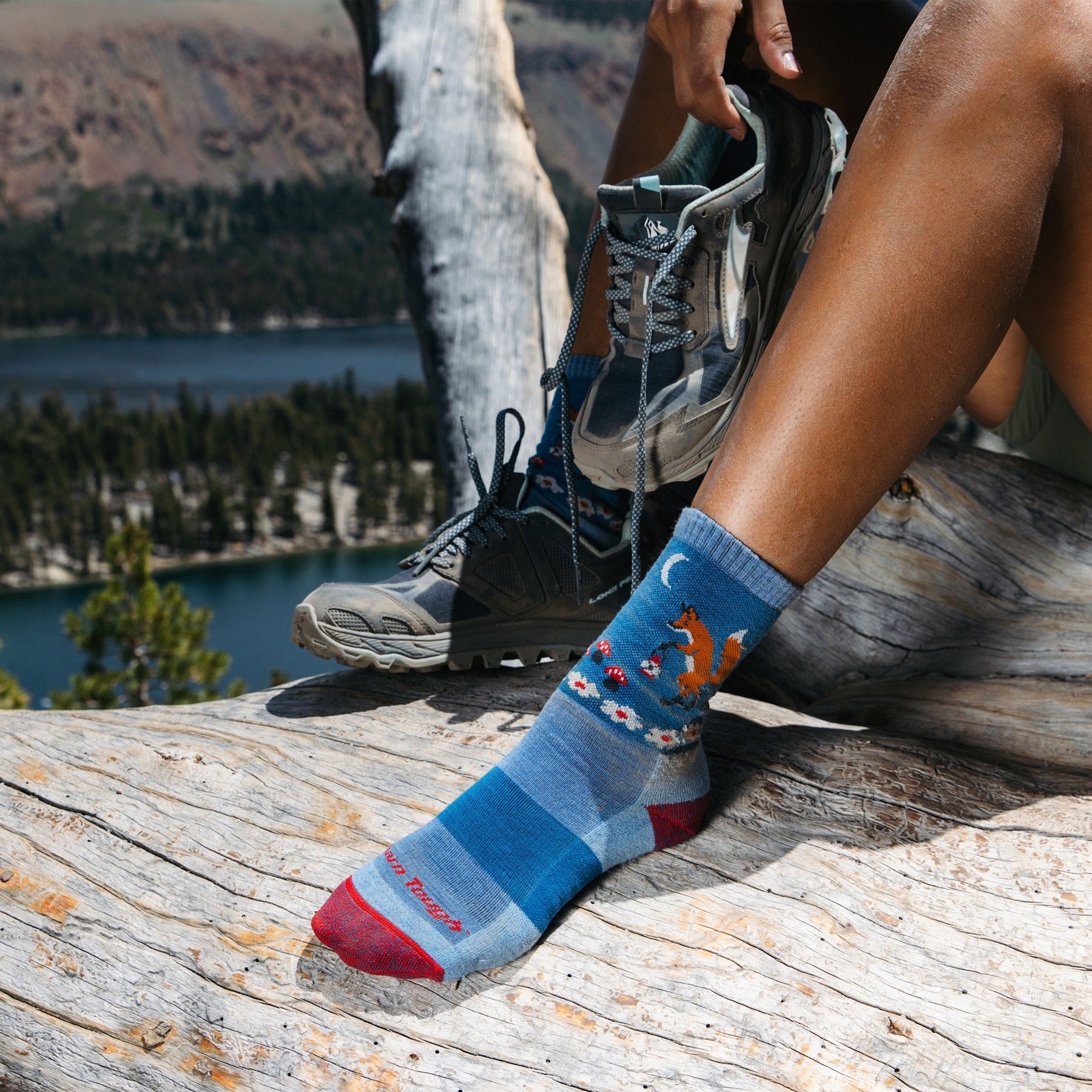 Women's Critter Club Micro Crew Lightweight Hiking Socks
