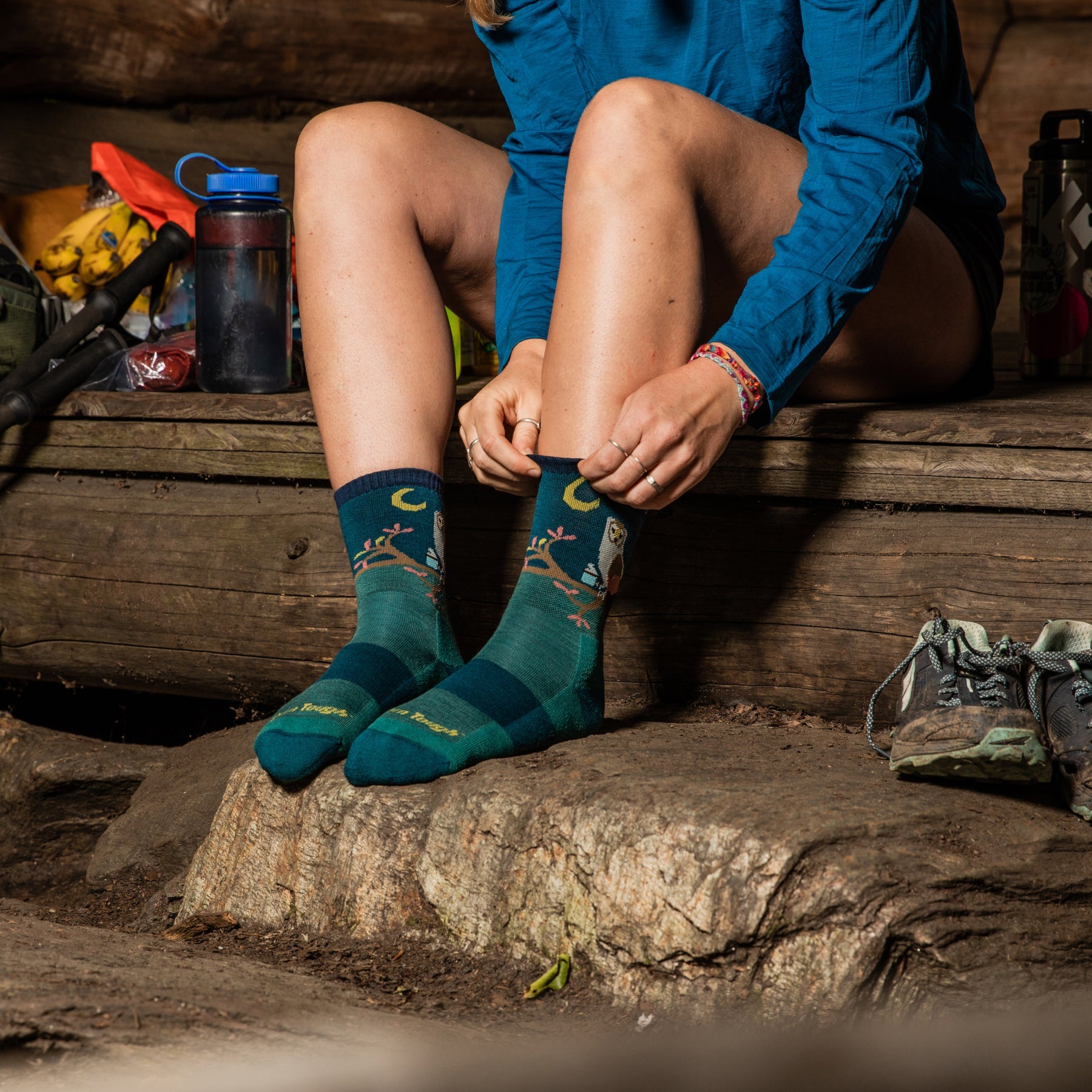 Women's Critter Club Micro Crew Lightweight Hiking Socks