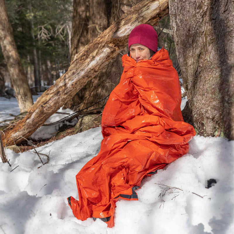 Load image into Gallery viewer, Emergency Bivvy w/ Rescue Whistle - Orange
