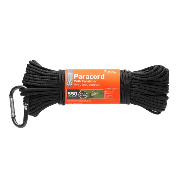550 Paracord 100 ft with Carabiner