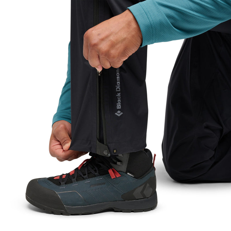 Load image into Gallery viewer, Men&#39;s Fineline Stretch Full Zip Rain Pants
