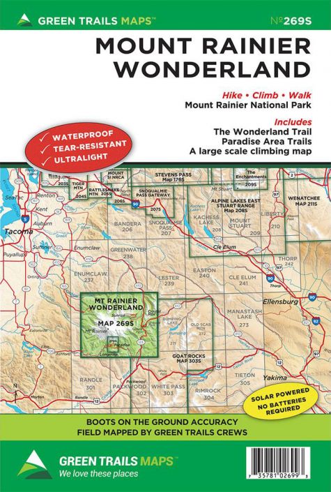 Mt. Rainier Wonderland Climbing- 269SX Map