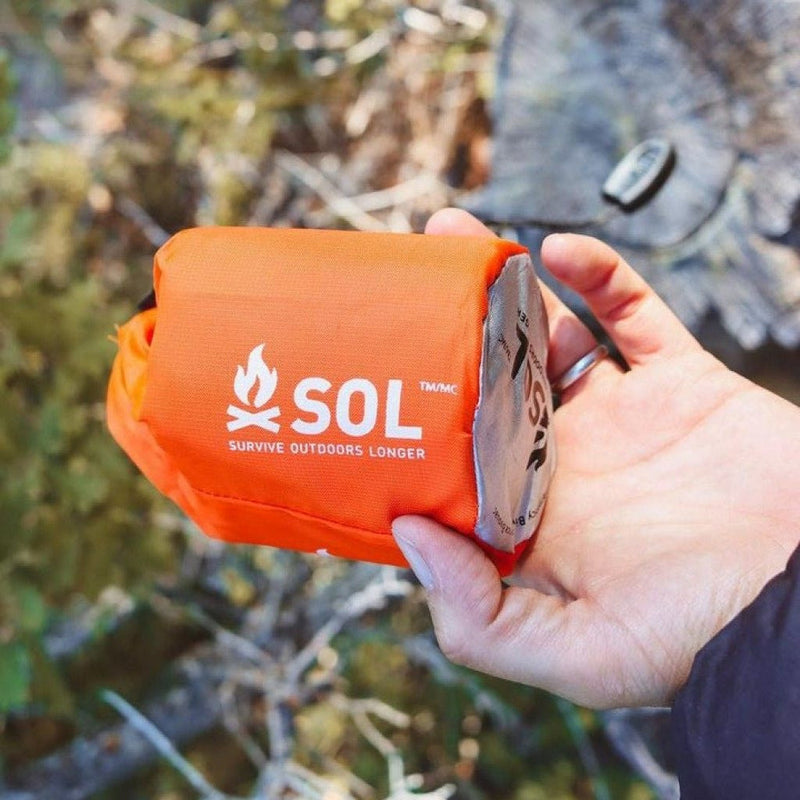 Load image into Gallery viewer, Emergency Bivvy w/ Rescue Whistle - Orange
