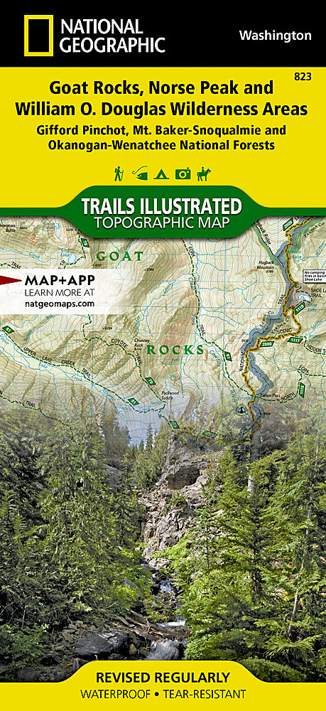 Load image into Gallery viewer, Goat Rocks, Norse Peak and William O. Douglas Wilderness Areas Map
