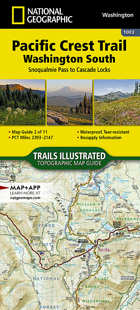 Load image into Gallery viewer, Pacific Crest Trail: Washington South Map
