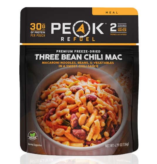 Three Bean Chilli Mac (v)