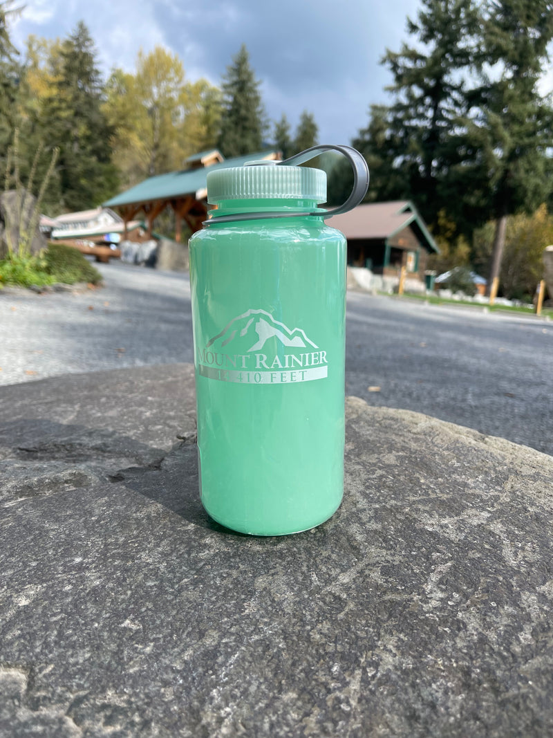 Load image into Gallery viewer, Sustain Wide Mouth Water Bottle - Mount Rainier (1L)
