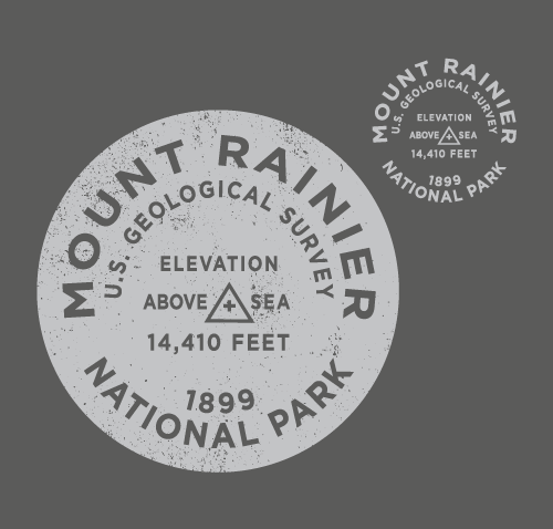 Load image into Gallery viewer, Mt. Rainier Benchmark Tee
