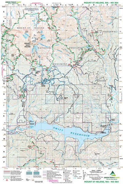 Mt St Helens - 364 Map