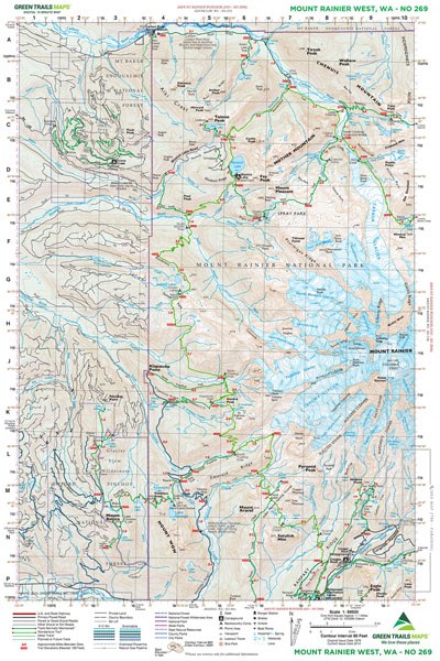 Mt. Rainier West- 269 Map