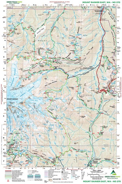 Mt. Rainier East - 270 Map