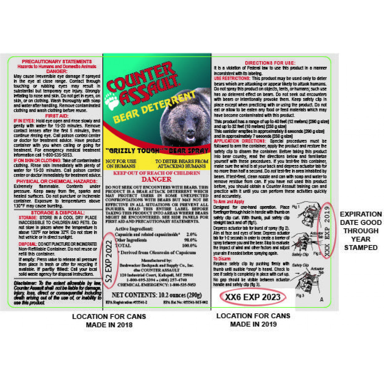 Bear Deterrent with Holster