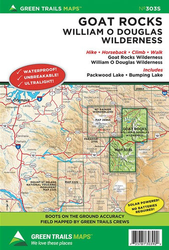 303S Goat Rocks/William O. Douglas Wilderness Map