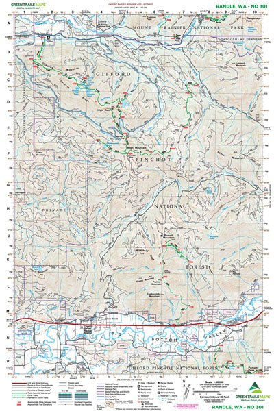 Randle, WA - 301 Map