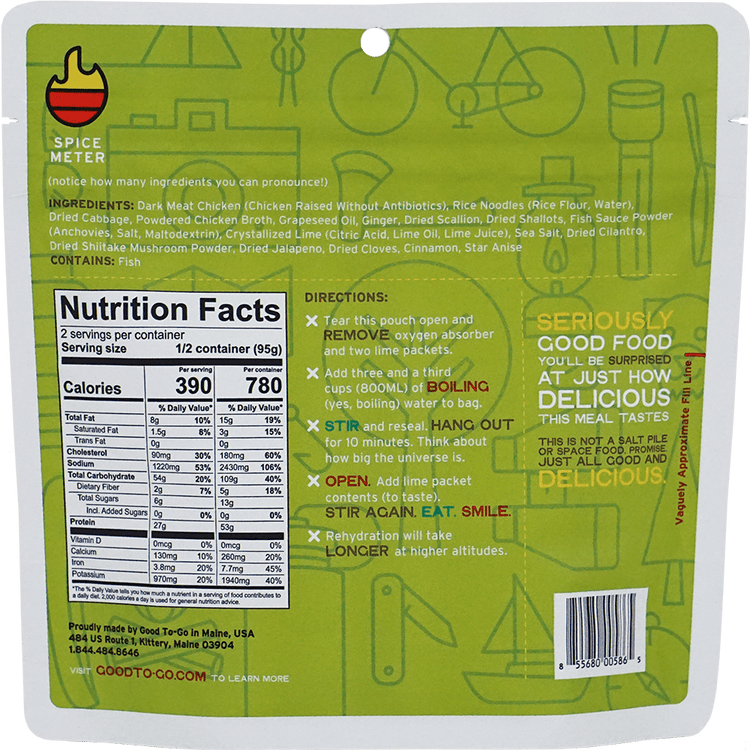 Chicken Pho Freeze Dried Meal