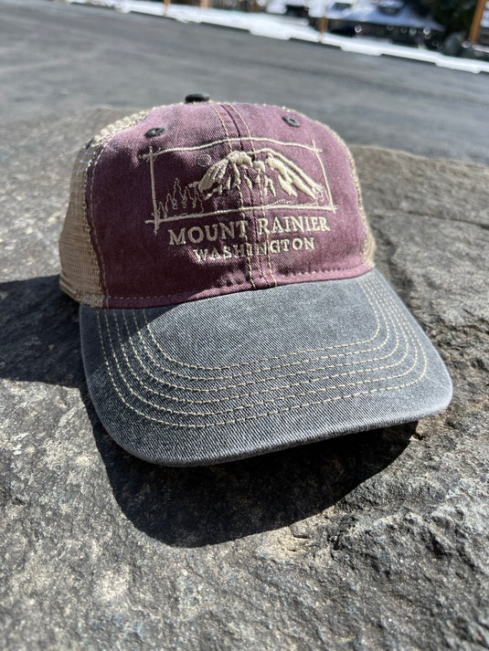 Mt. Rainier Sketch Trucker Hat