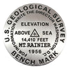 Mount Rainier Benchmark Magnet
