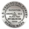 Mount Rainier Benchmark Paperweight