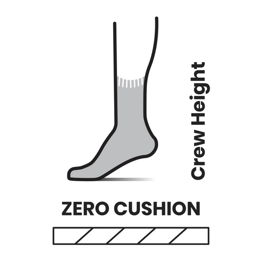Hike Classic Edition Zero Cushion Liner Crew Socks