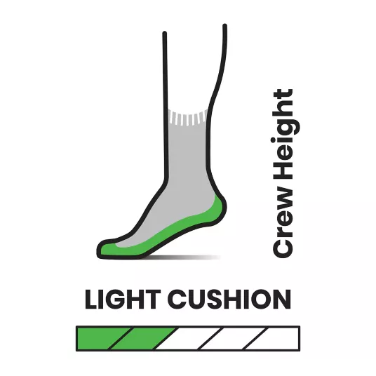 Load image into Gallery viewer, Hike Light Cushion Mountain Range Pattern Crew Socks
